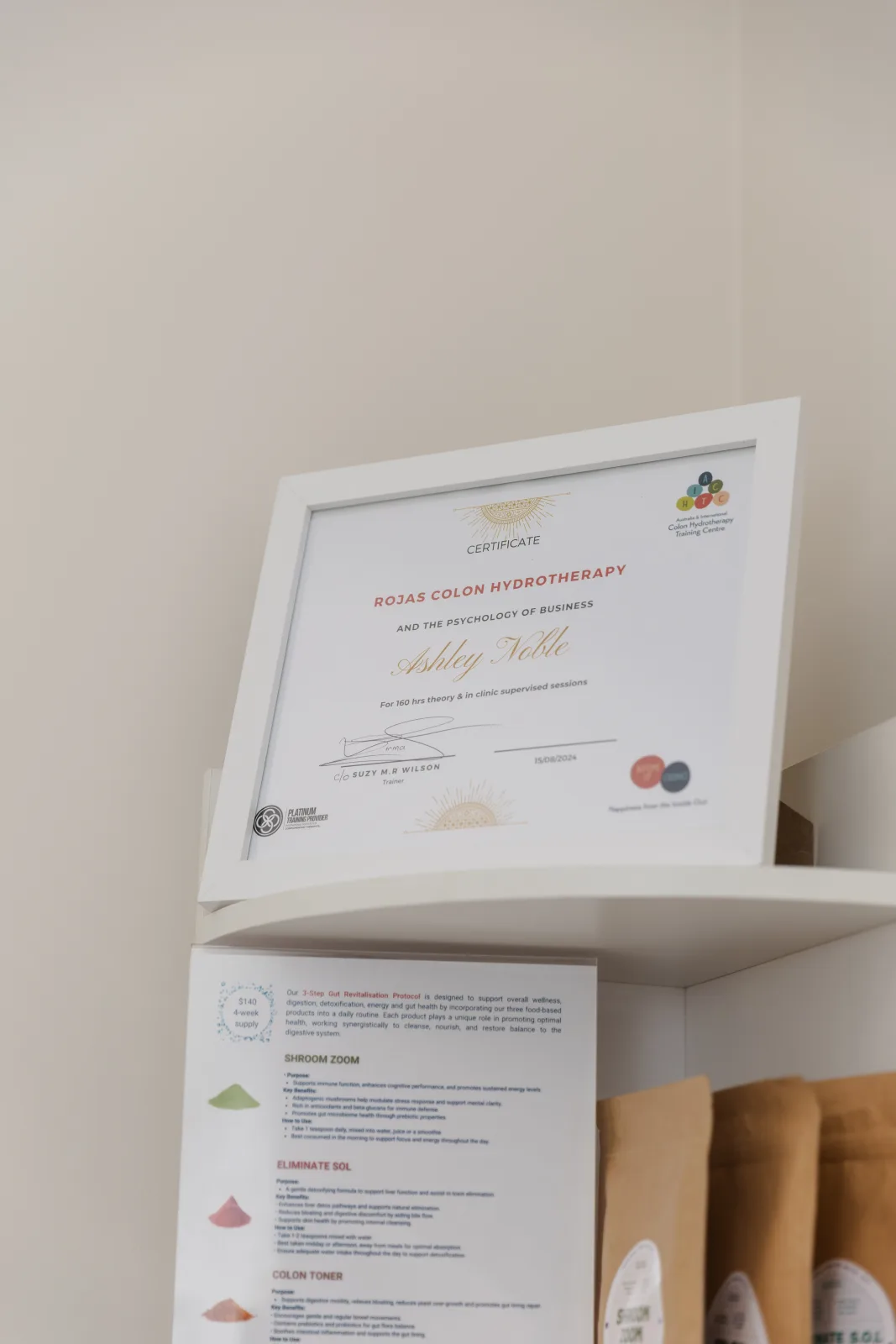 Wellness detail at Bottoms Up Colonics The Bellarine
